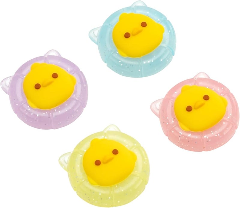 FlyingMage Swimming Duck Switch 2 Joycon Thumb Grips Caps, 4 PCS Cute Kawaii 3D Silicone Analog Thumbstick Button Cover for NS Switch 2 Joystick Caps - Image 1